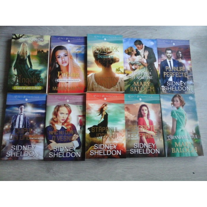 Din colectia " Carti romantice" - 10 volume ( Sidney Sheldon , Mary Balogh +++)